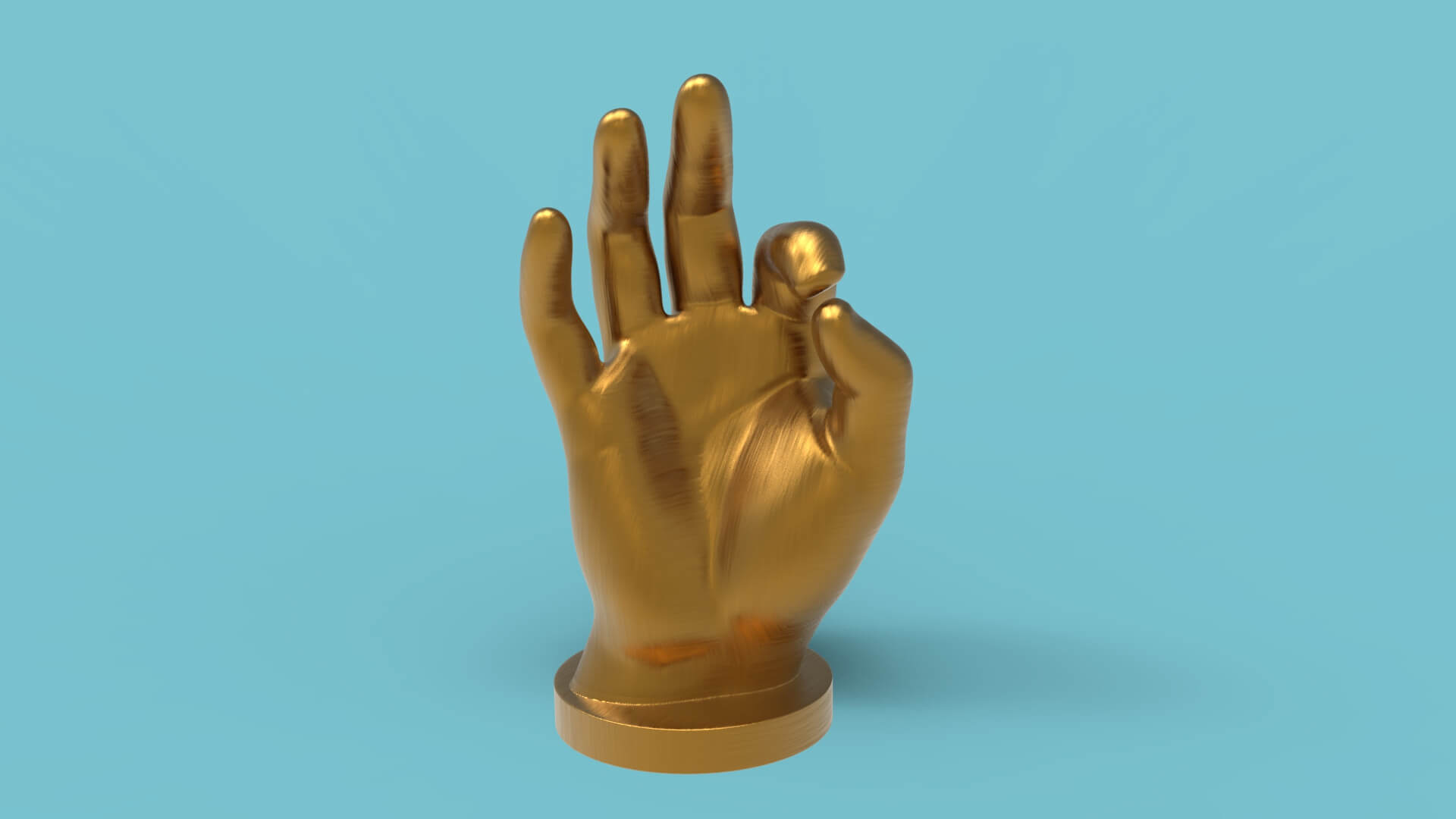 Buddha Hand Statue 3D Printing Model by kbdesign223