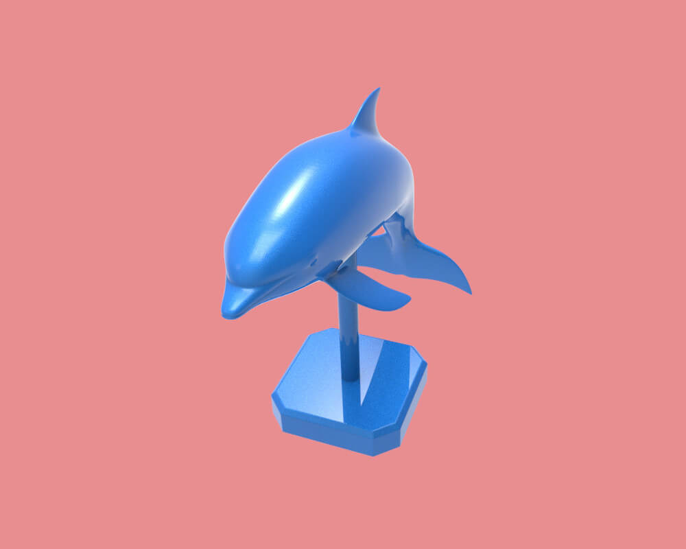 Dolphin Statue 3D Printing Model by kbdesign223