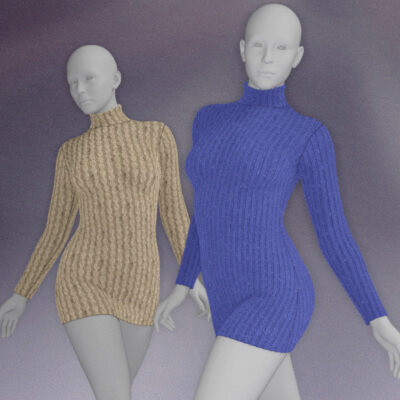 8K Texture Add-On for Knitted Dress G9 G8 by Elena SH by kemel