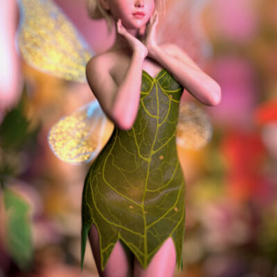 Fairy dForce Dress and Wings for G9 by kemel