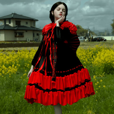 Gothie Lolita Dress and Shoe for G9
