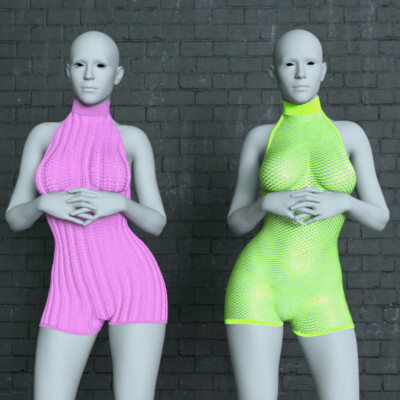 4K Texture Add-On for elenas Sports Jumpsuit 02v G9