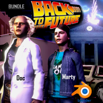 Back to the Future Bundle - Marty McFly and Doc Brown