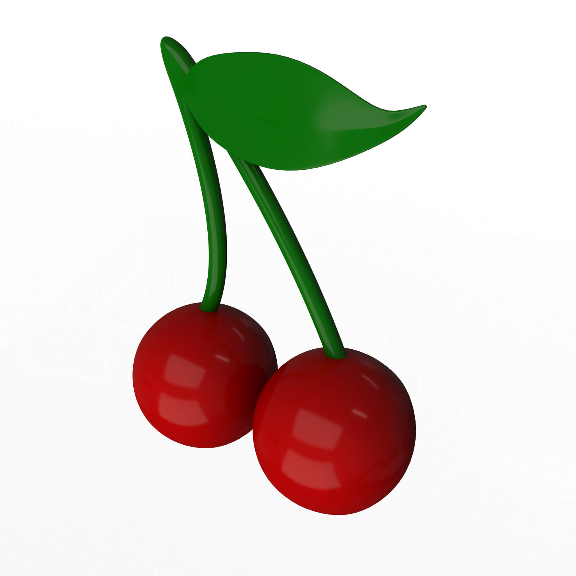 Cherry Emoji 3D Model by KhaganFX