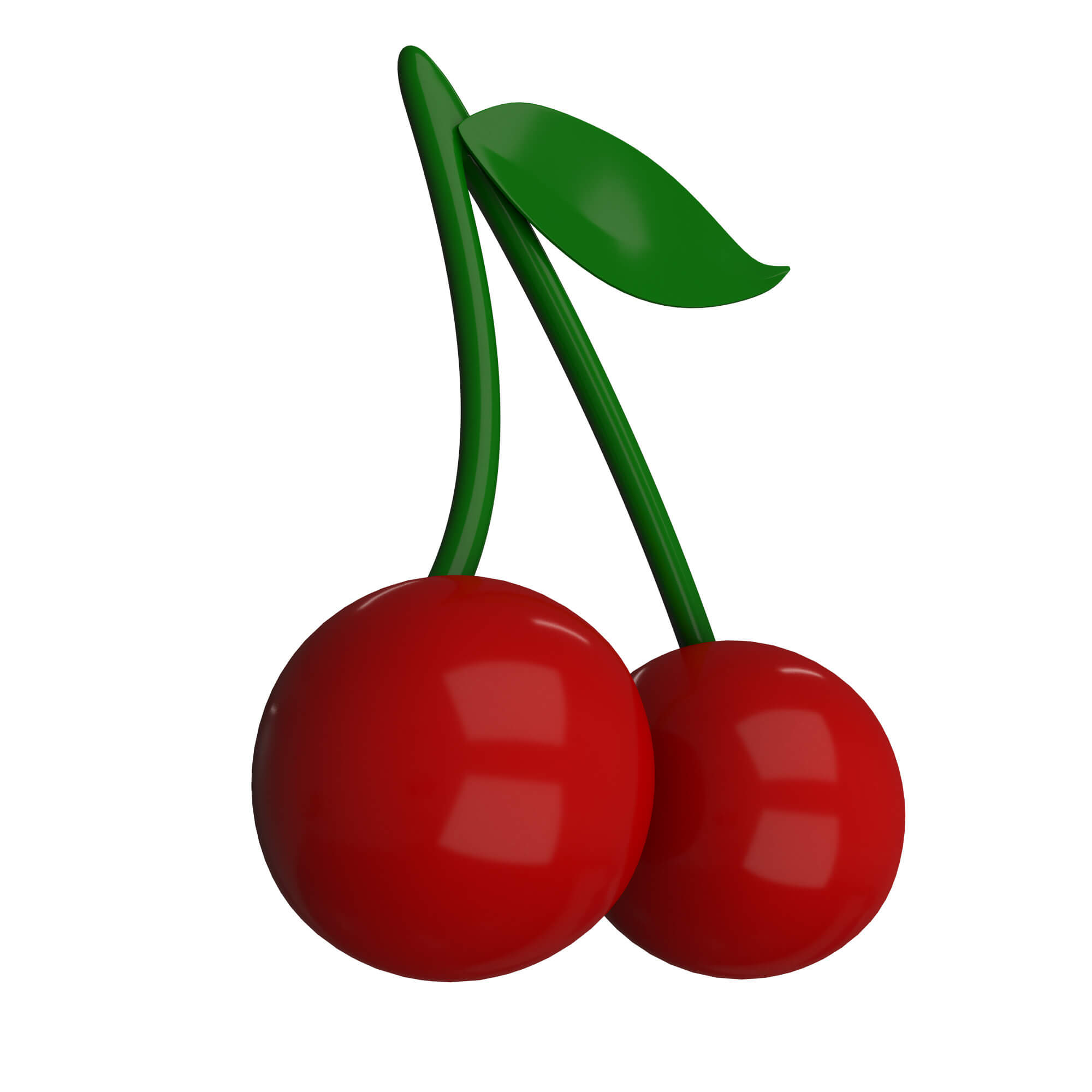 Cherry Emoji 3D Model by KhaganFX