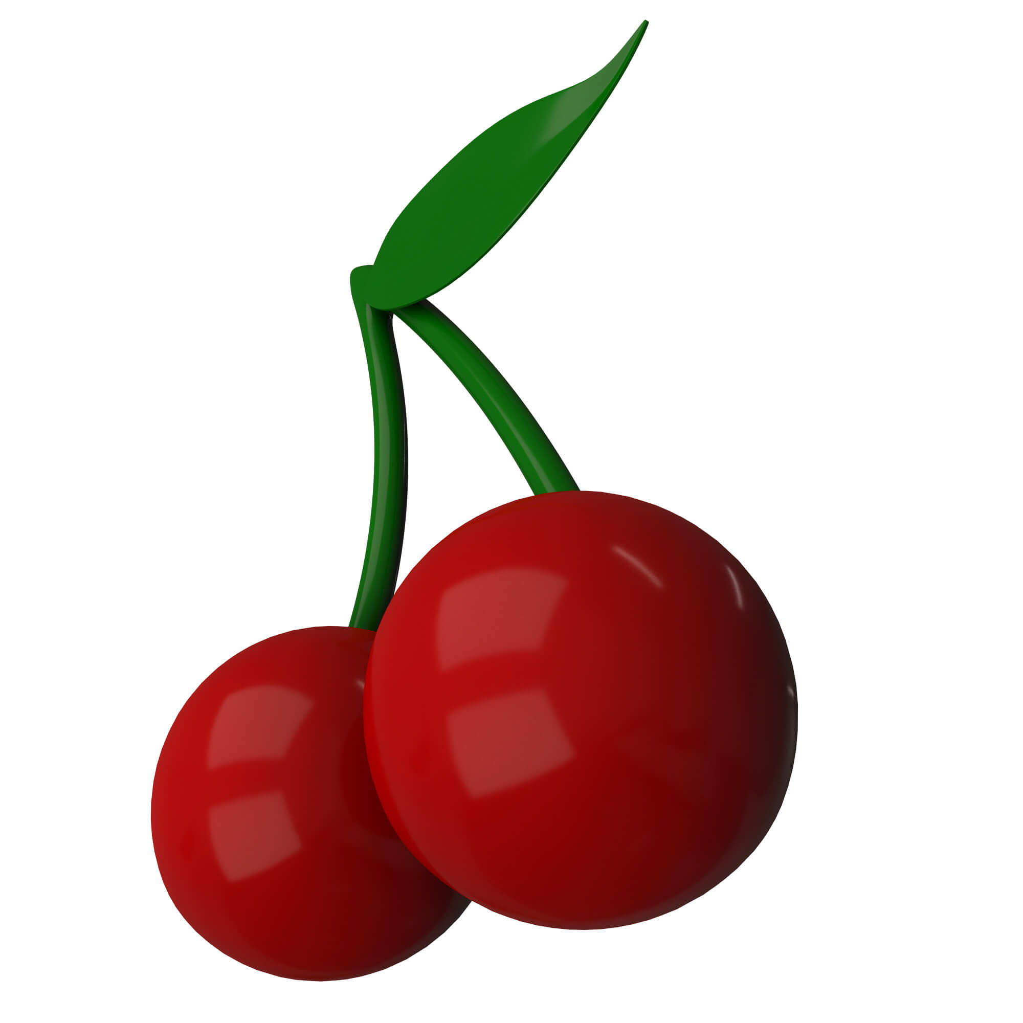 Cherry Emoji 3D Model by KhaganFX