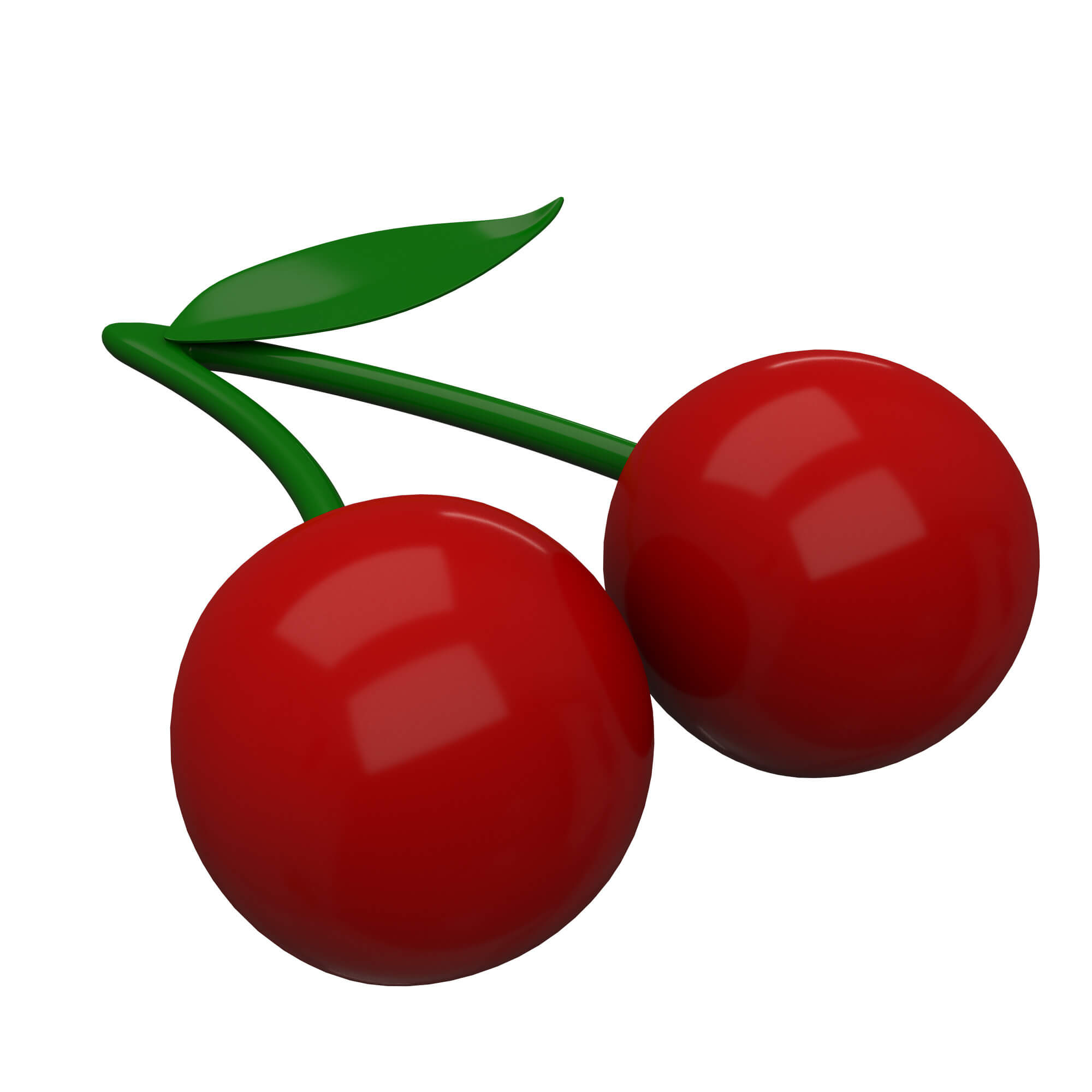 Cherry Emoji 3D Model by KhaganFX