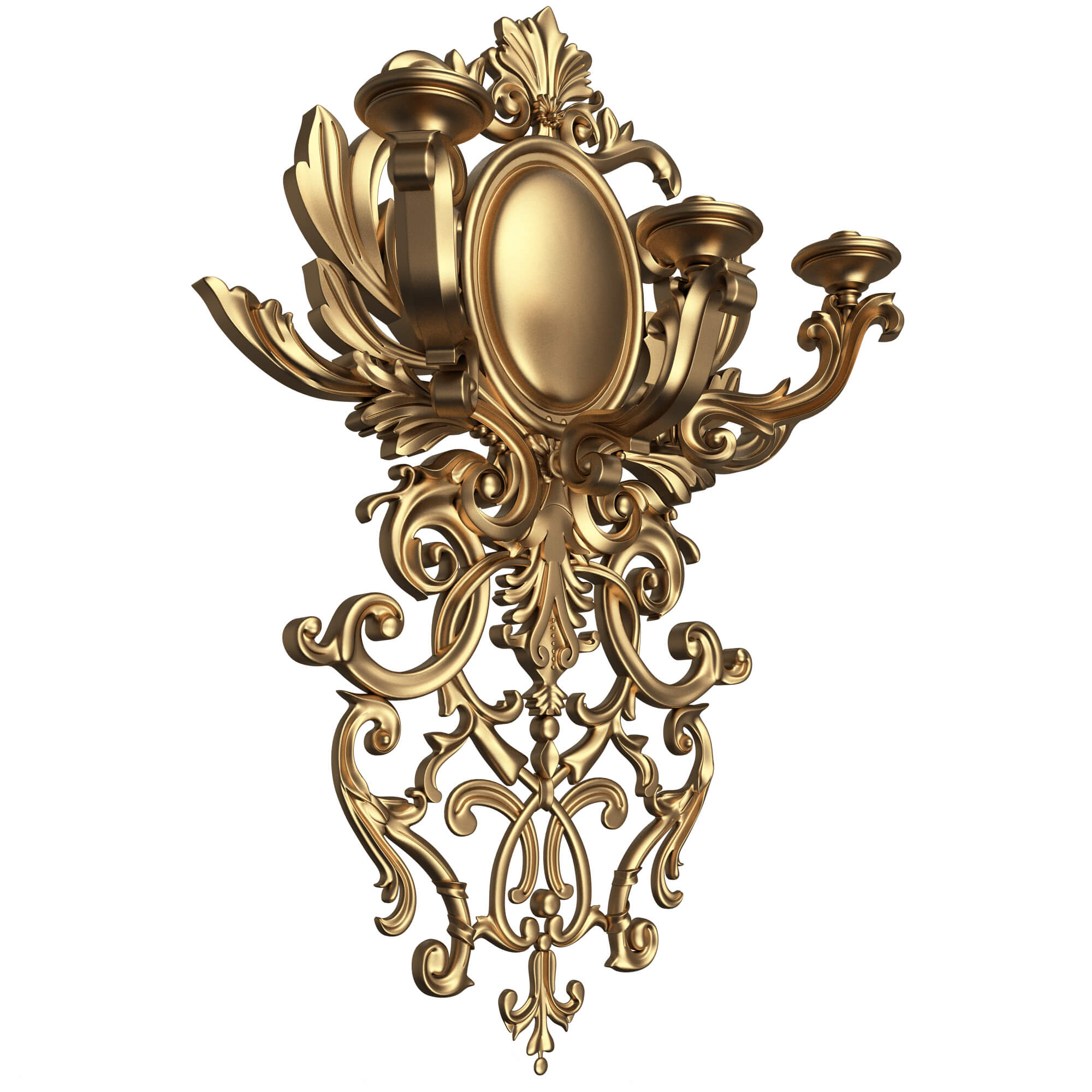 Classic Wall Chandelier Collection - 3D Model by KhaganFX
