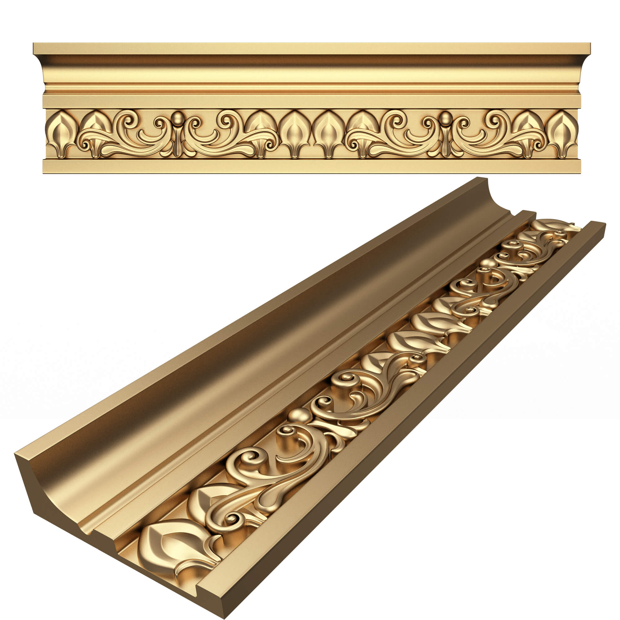Collection of Cornice Decoration Moldings - 3D Model by KhaganFX