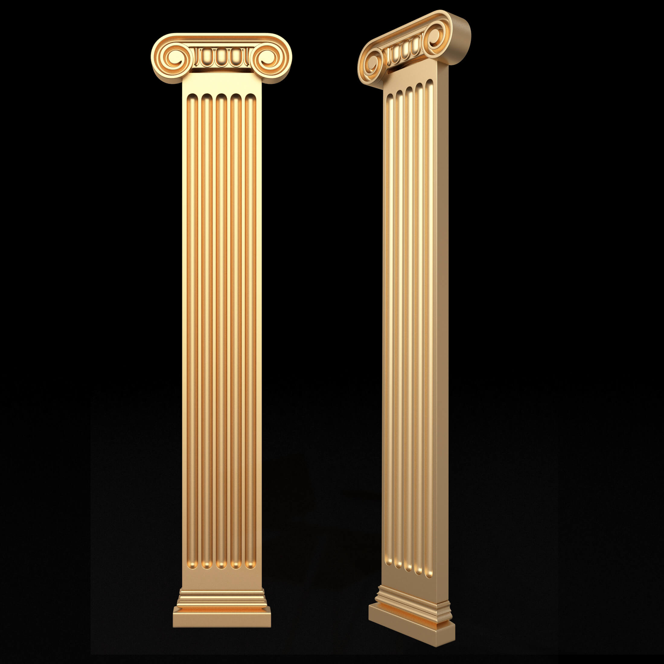 Column Capitals Collection 3D Model by KhaganFX