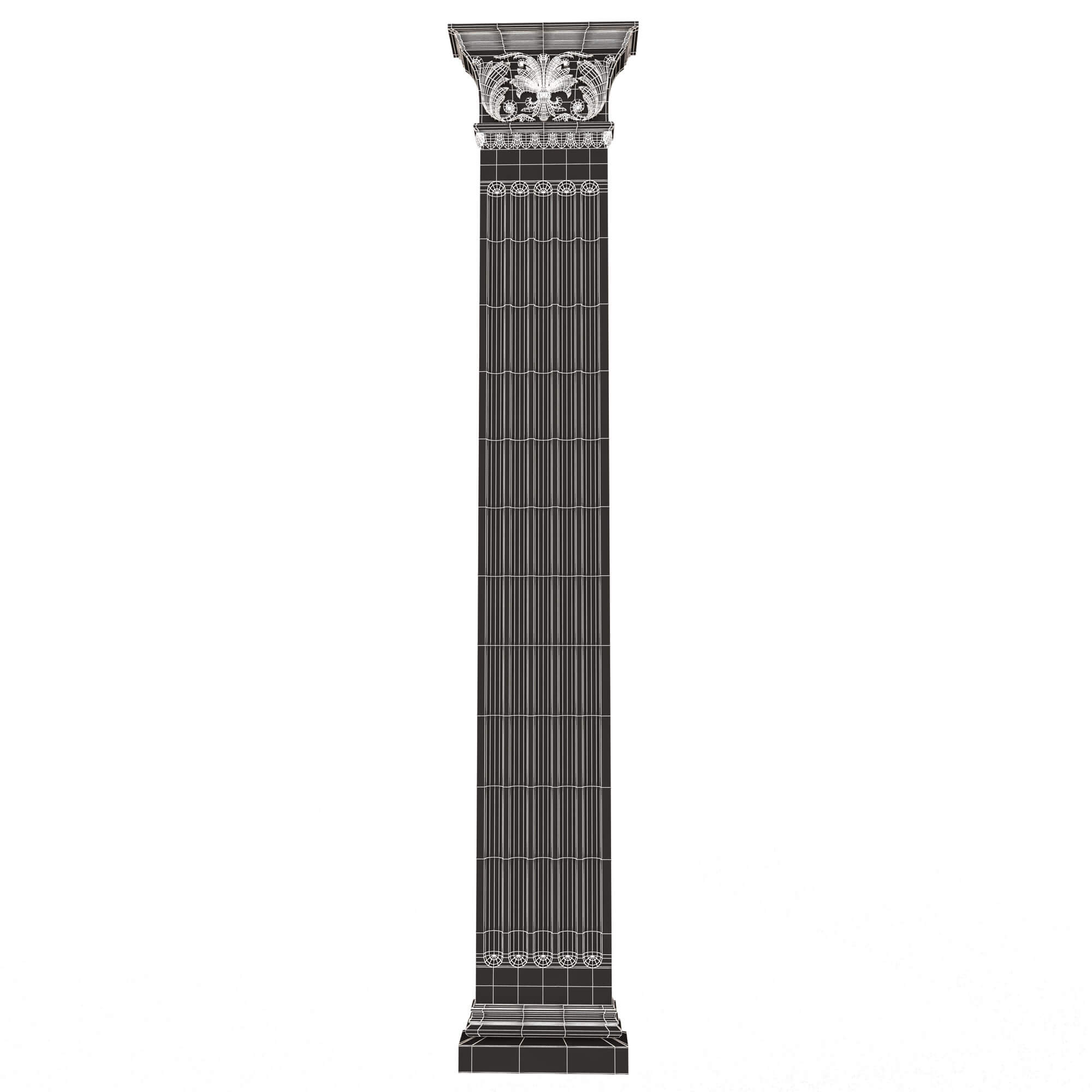 Column Capitals Collection 3D Model by KhaganFX