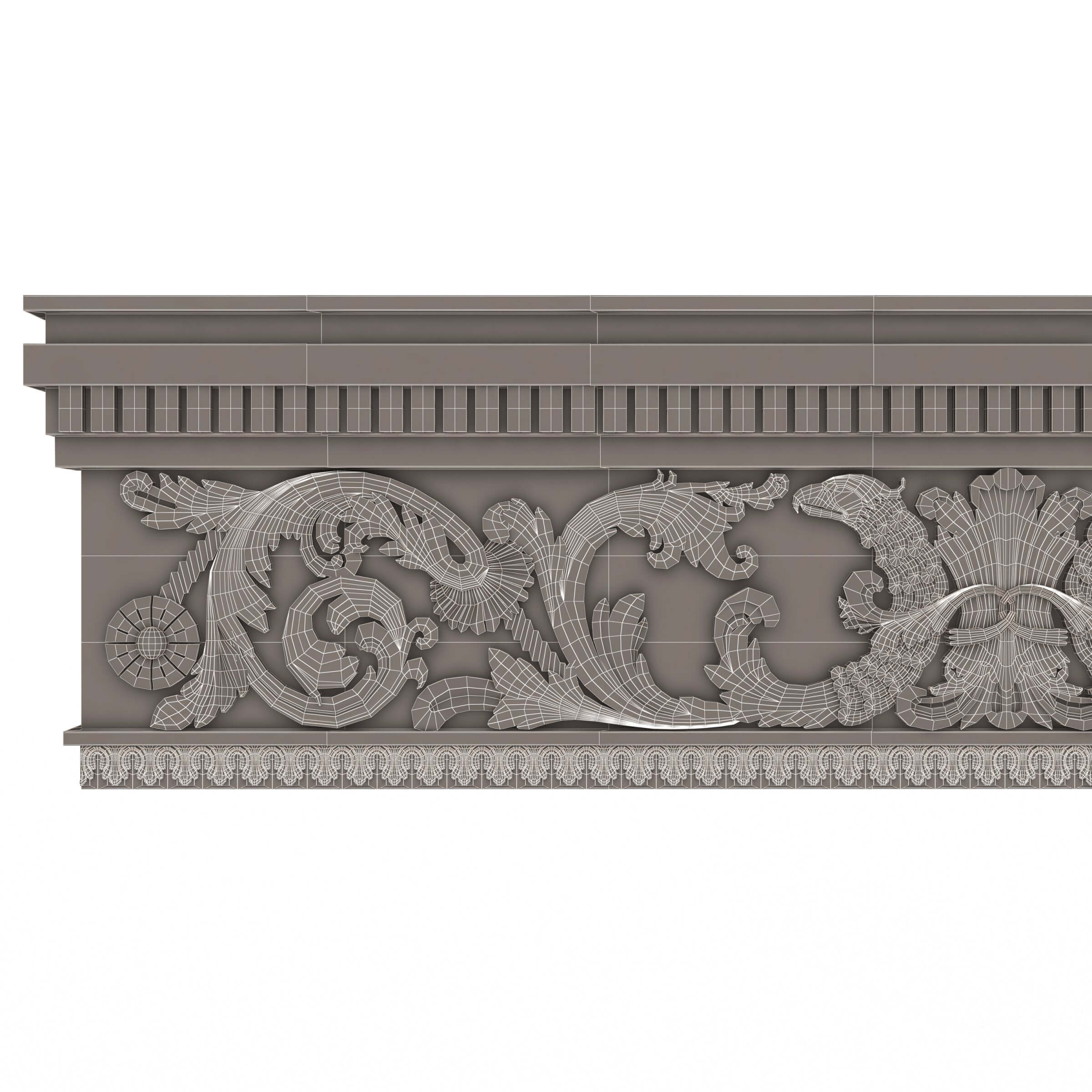 Cornice Decoration Molding 03 - 3D Model by KhaganFX