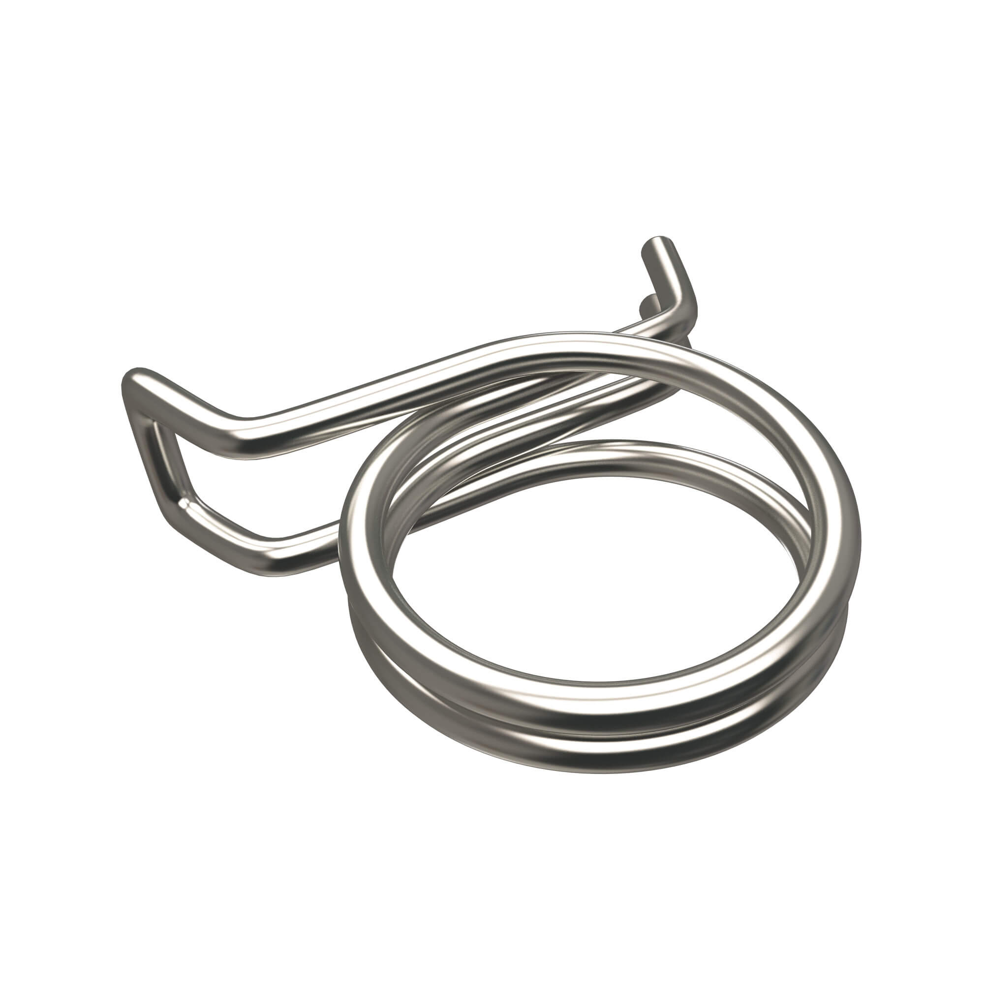 Double Wire Spring Hose Clamp Gold 3D Model by KhaganFX