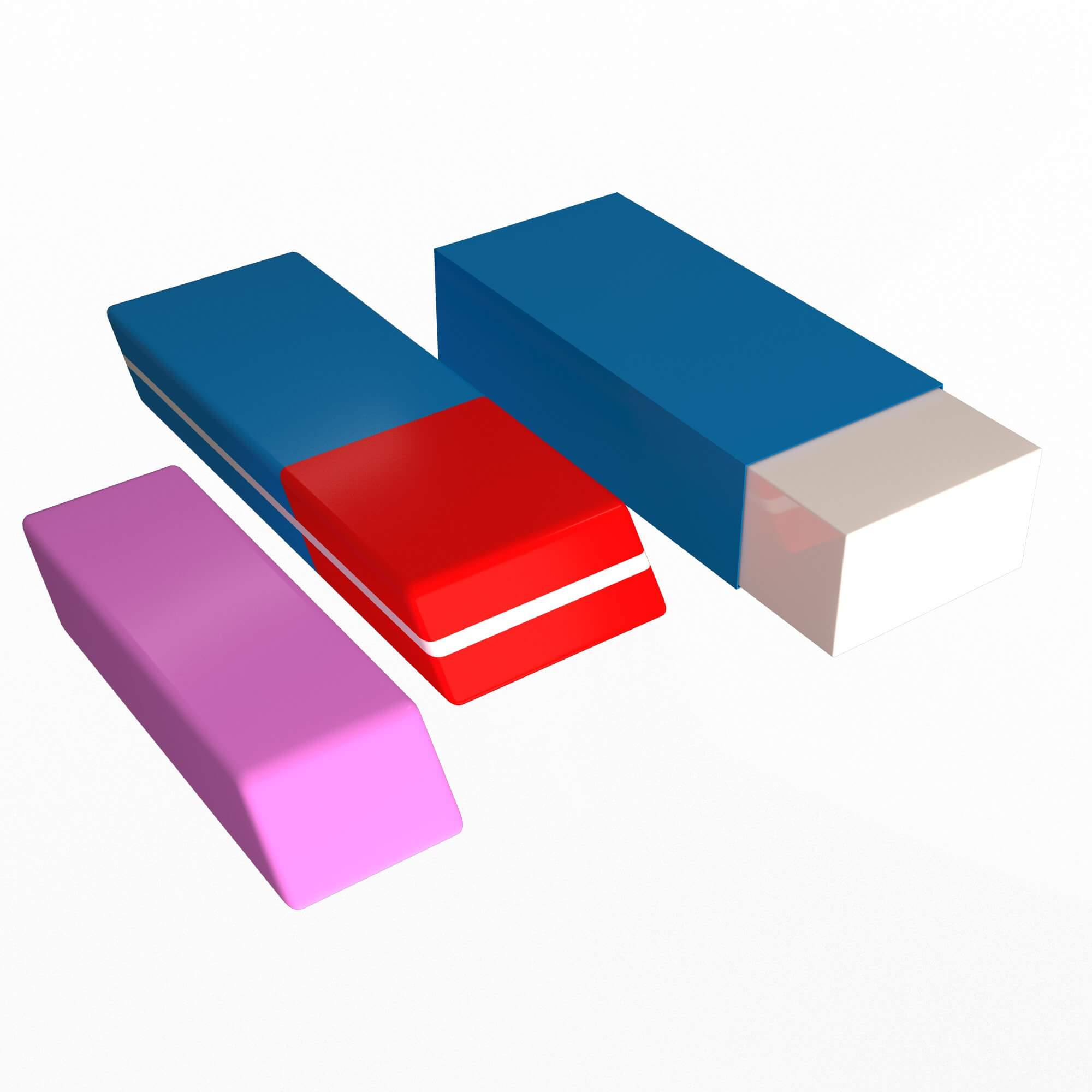 Erasers 3D Model by KhaganFX