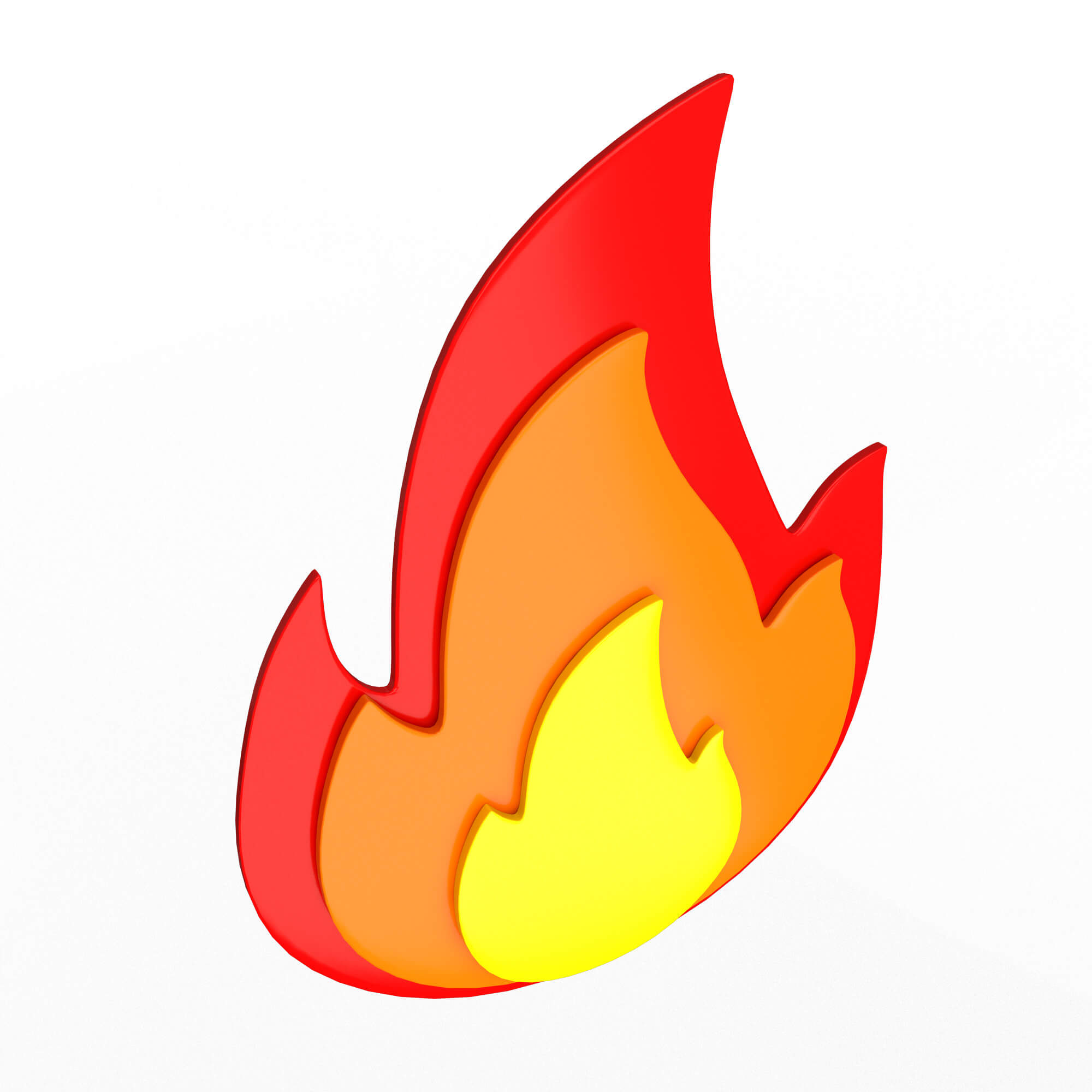 Flame Emoji 3D Model by KhaganFX