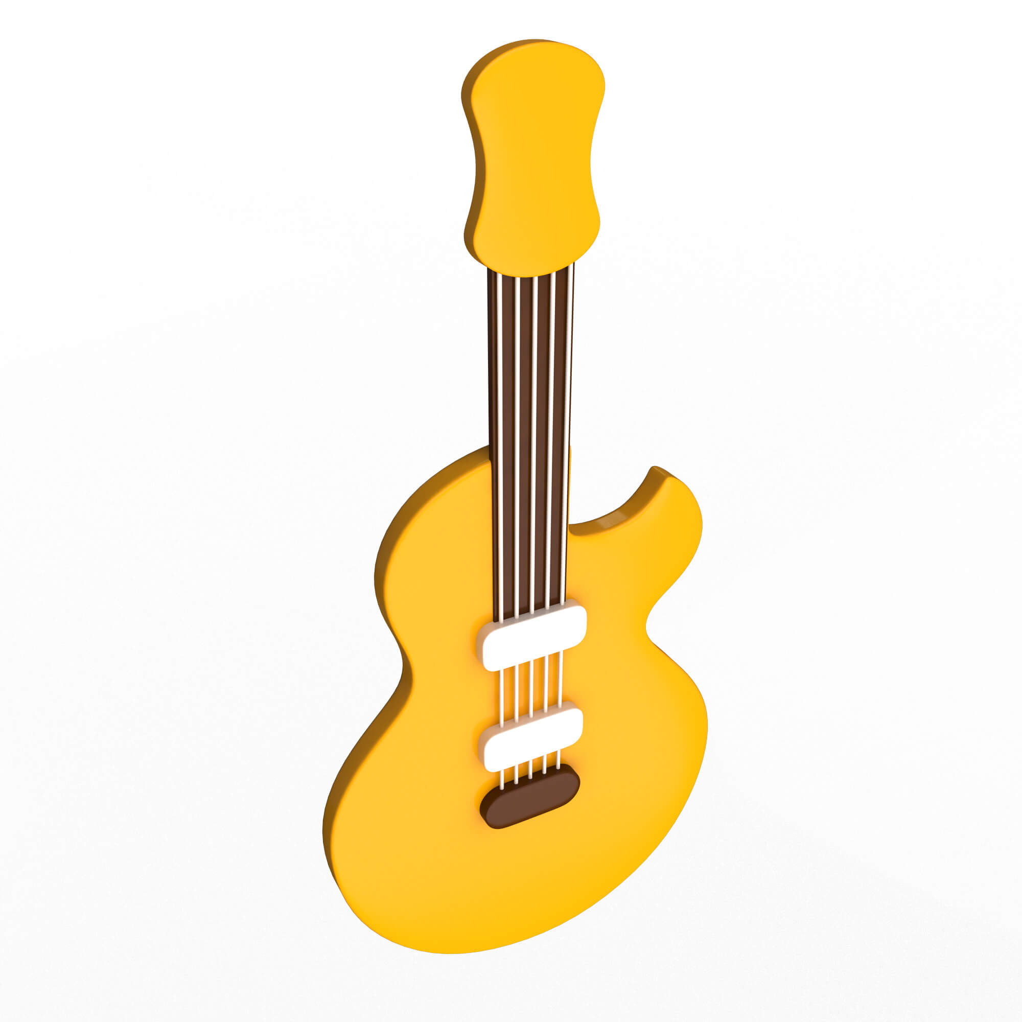 Guitar Emoji 3D Model by KhaganFX