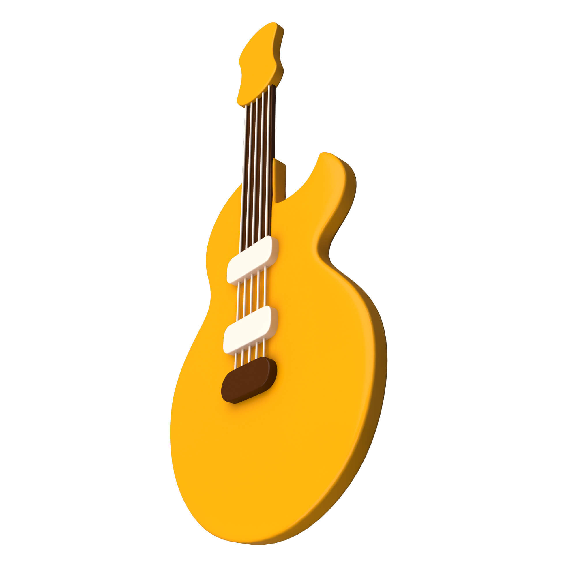 Guitar Emoji 3D Model by KhaganFX