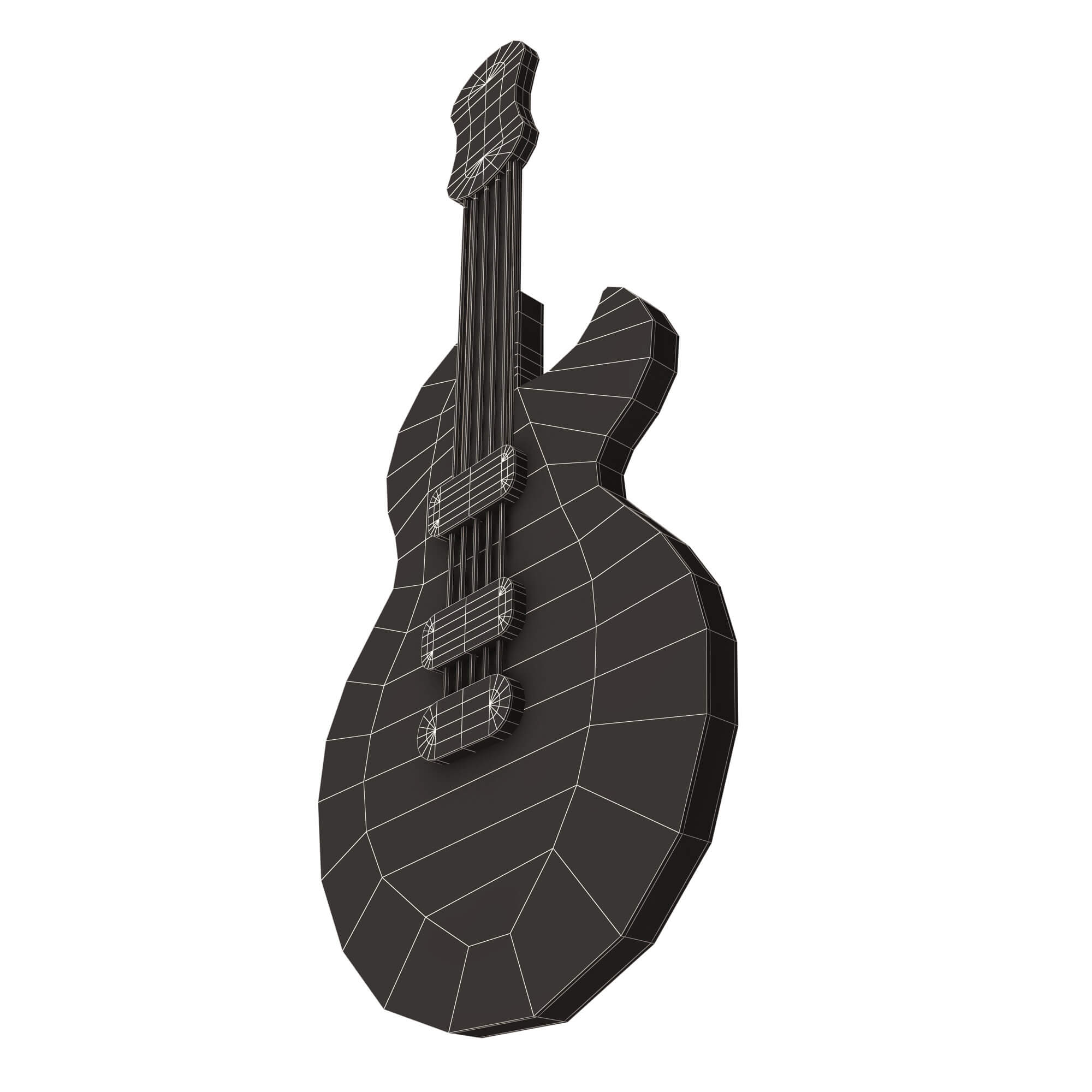 Guitar Emoji 3D Model by KhaganFX