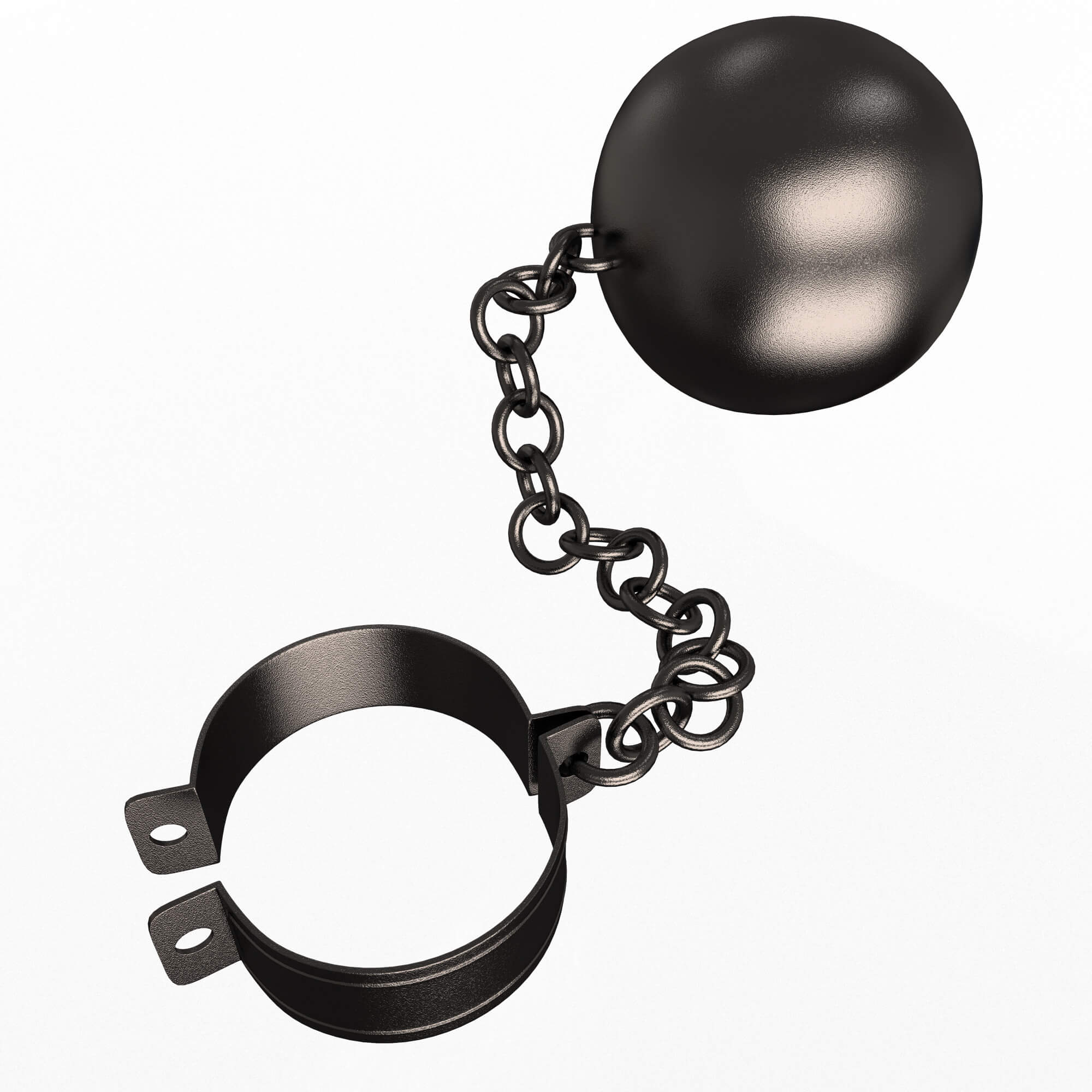 Ball and Chain 3D Model by KhaganFX
