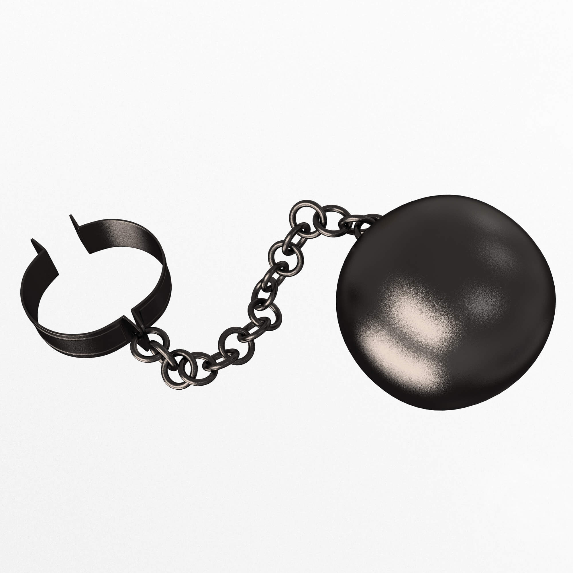 Ball and Chain 3D Model by KhaganFX