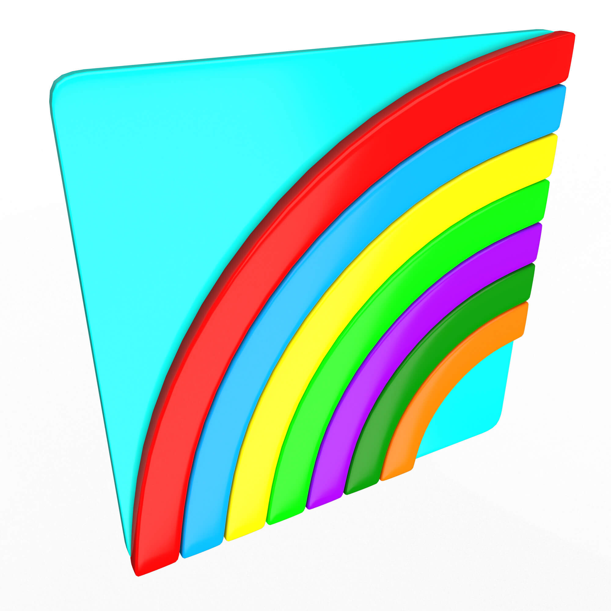 Rainbow Emoji 3D Model by KhaganFX