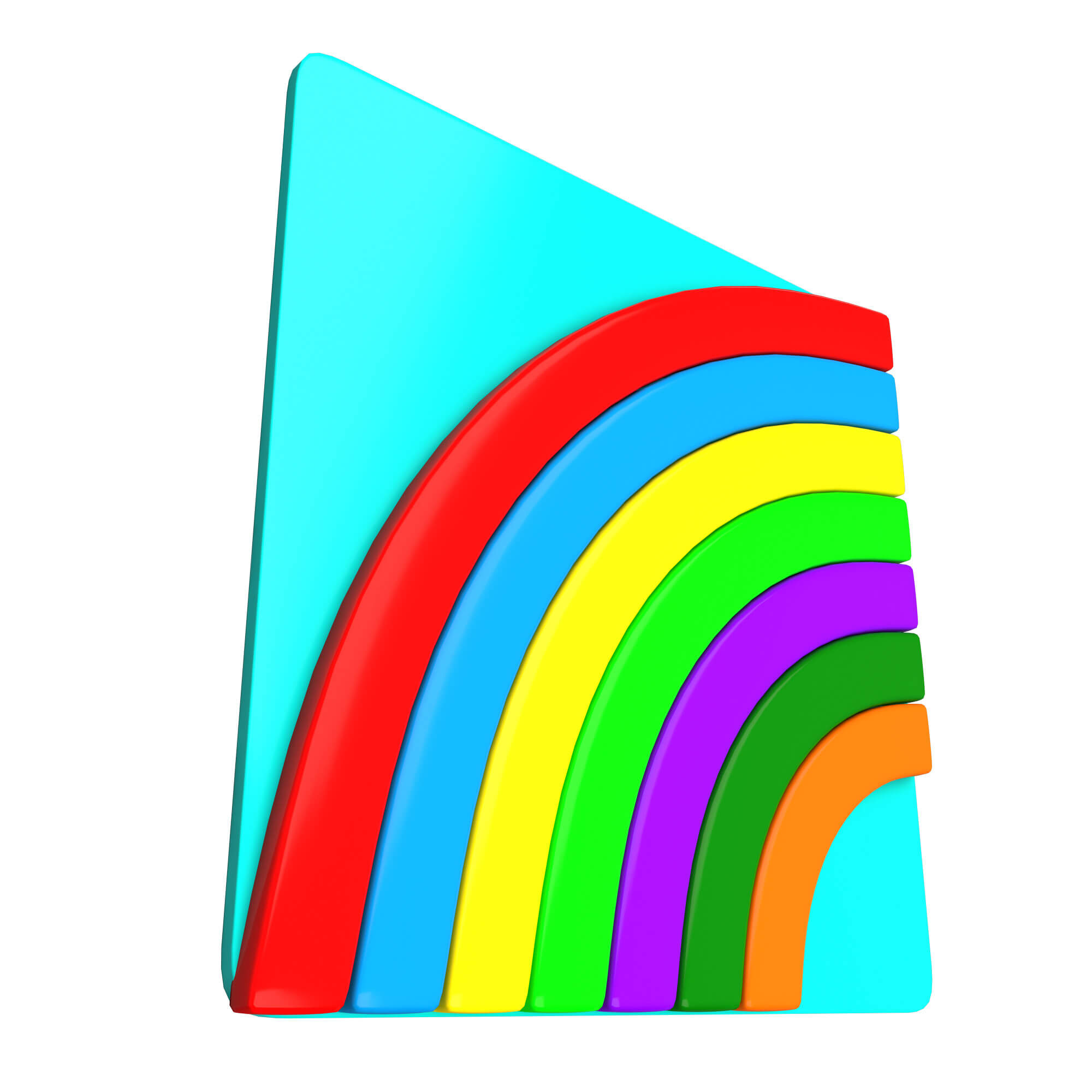 Rainbow Emoji 3D Model by KhaganFX