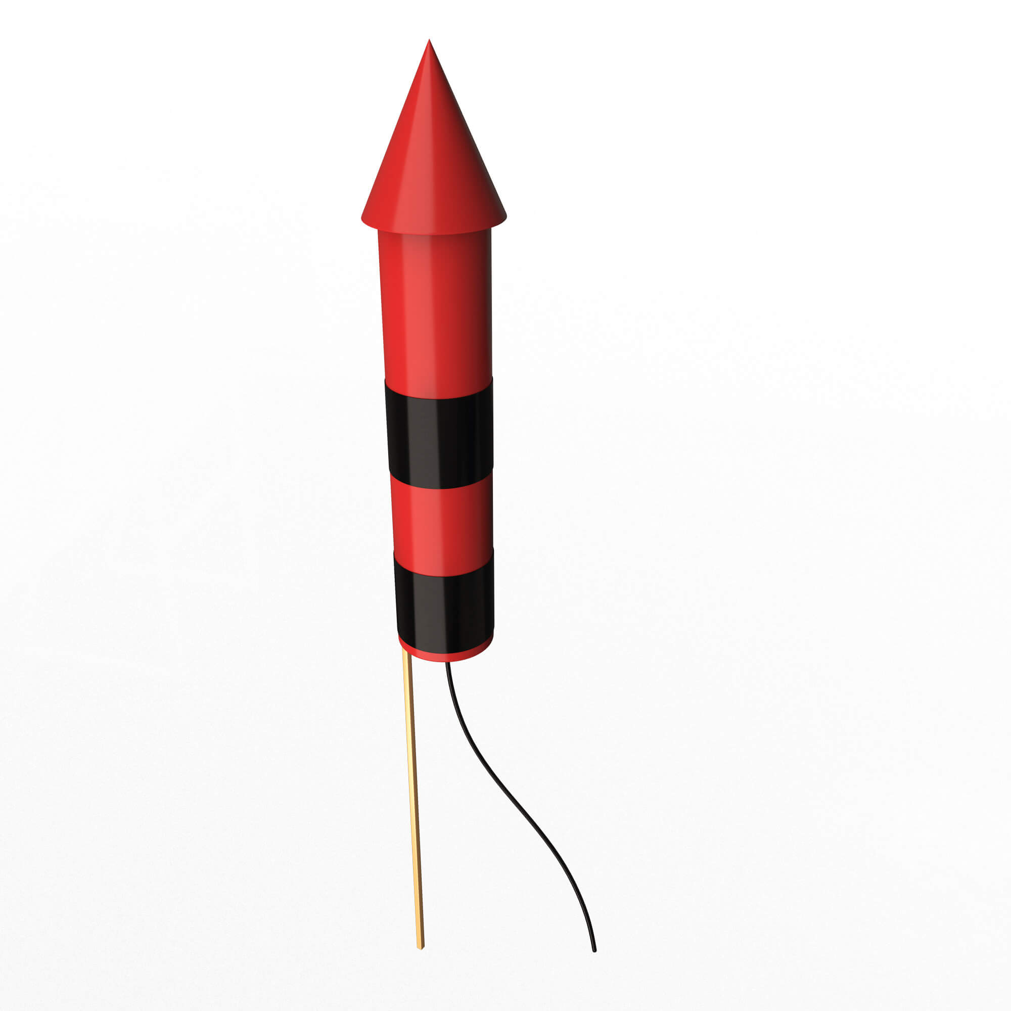 Rocket Firework 3D Model by KhaganFX
