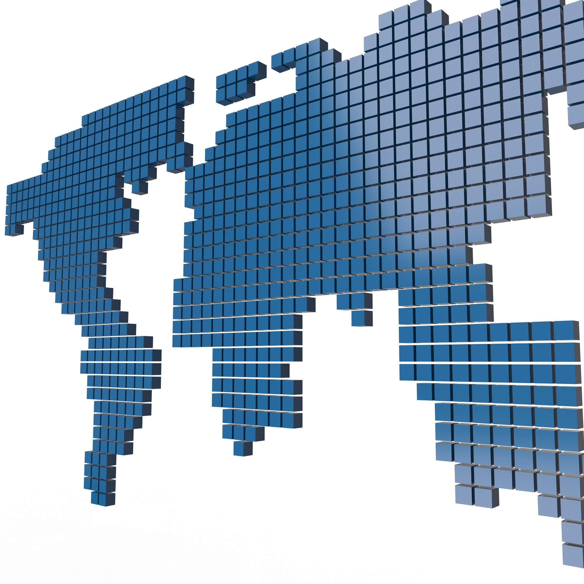 World Map Cubes - 3D Model by KhaganFX