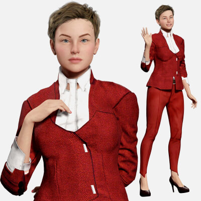 Amelia - Chic Blend Red and White