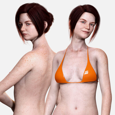 Arij - Red Head Woman With Freckles