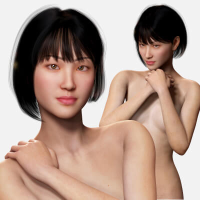 Asian Woman Perfect Base Shape V2