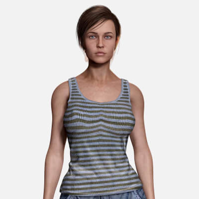 Clara - Realistic Woman in Survival Casual Outfit