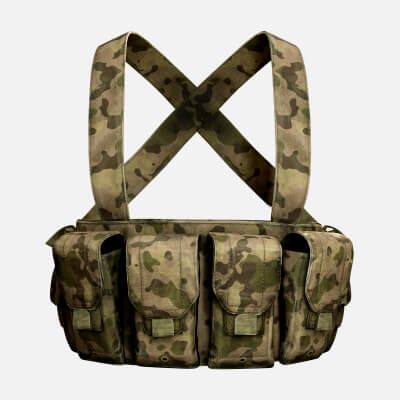 Classic Camo Chest Rig Realistic 3D Model