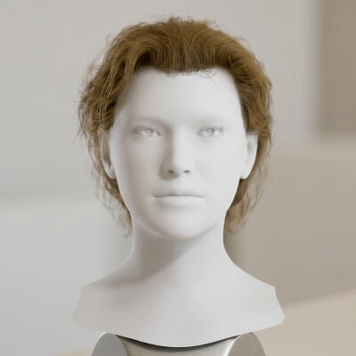Classic Wavy Short Hair Metahuman Compatible Hair Cards
