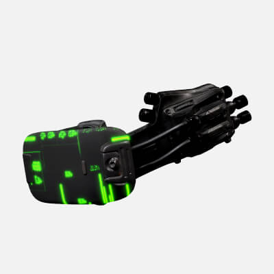 Cyber Eye Scanner - Sci-Fi Augmented HUD Implant