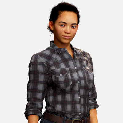 Dahlia - Realistic African American in Casual Clothing