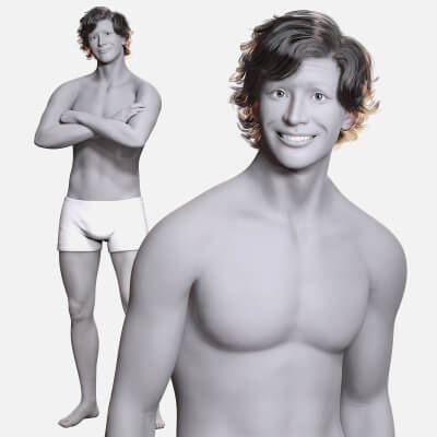 Download Free Rigged 3D Character Fully Rigged Optimized