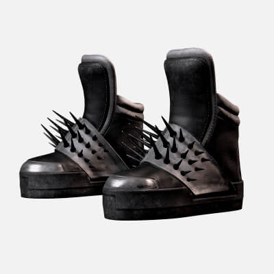 Edgy Punk Sneakers with Spikes