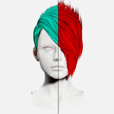 Faux Hawk Female Hair