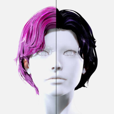 Female Hair - Round-Bob Hair