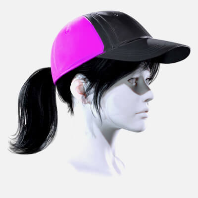 Female Ponytail Hair With Hat