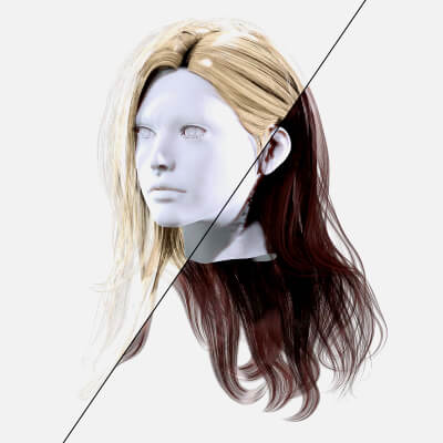 Female Straight Hair Card