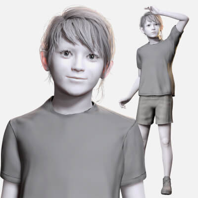 Free Rigged 3D Girl Character Game Animation Ready