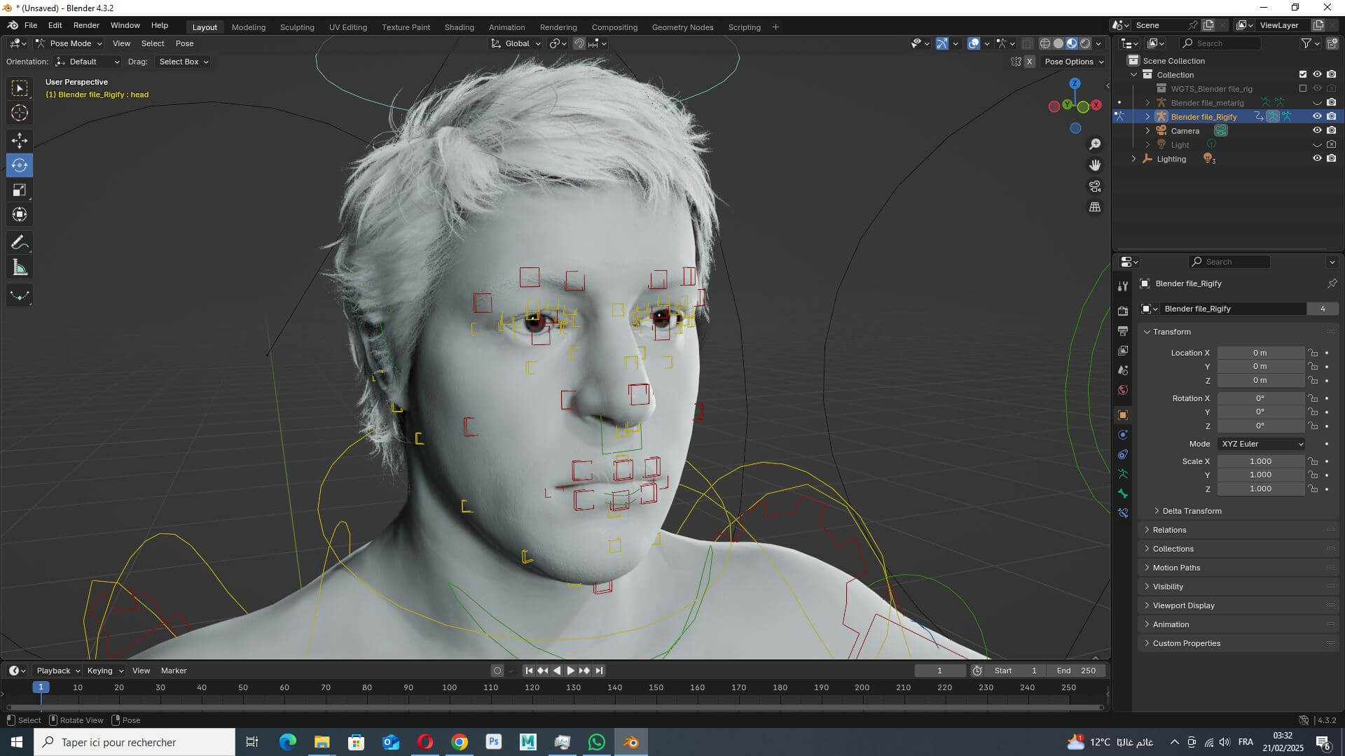 Free Rigged 3D Male Character Game Animation Ready by khaloui