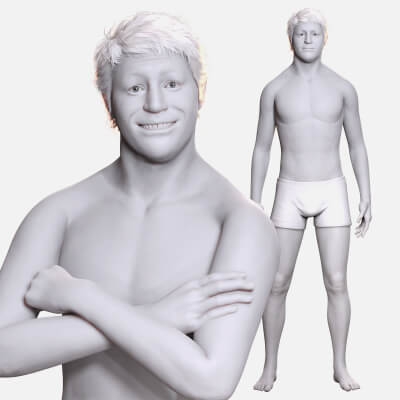 Free Rigged 3D Male Character Game Animation Ready
