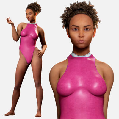 Kali - Pink Bikini Splash