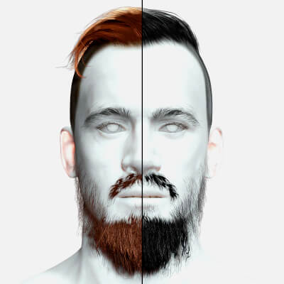 Man Under Cut Hair Style - Brard - Mustache
