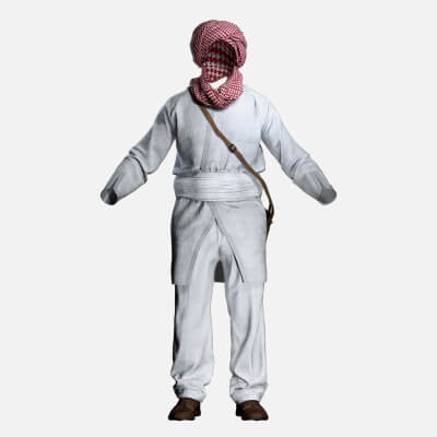 Medieval Arab Merchant Traveler Clothing