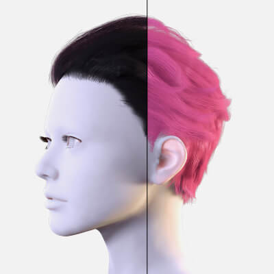 Modern Short Haircut - Game-Ready Asset