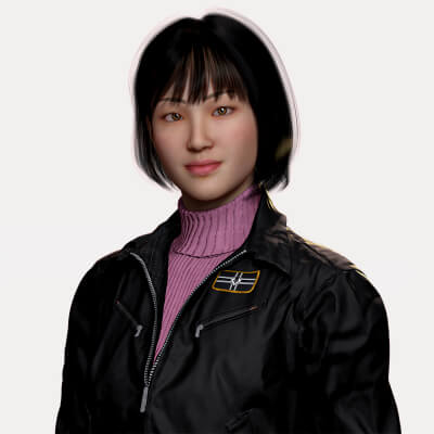 Noi - City Blooms Stylish Asian Fashion Model